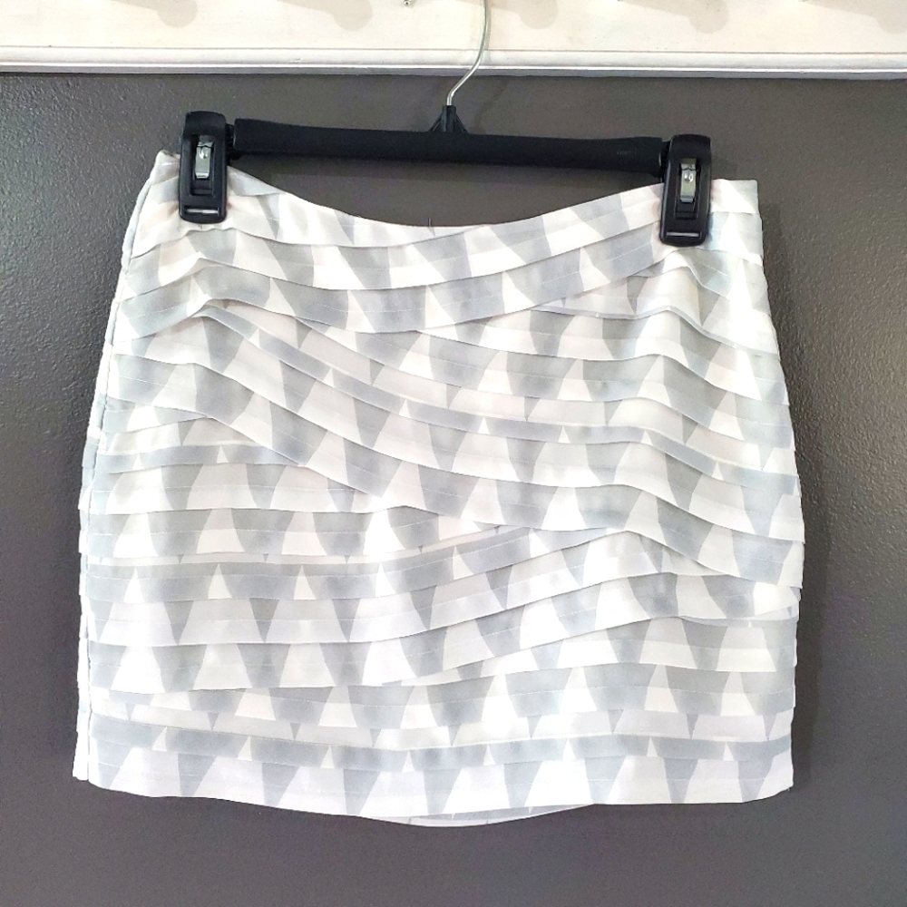 ARMANI EXCHANGE lined bandage mini skirt 0